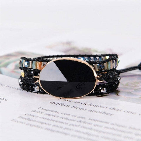 black crystal bracelet