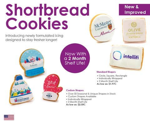 Shortbread Cookies Flyer with new and improved icing