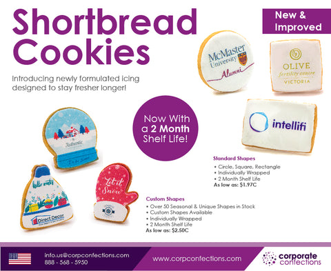 Shortbread Cookies Flyer with new and improved icing