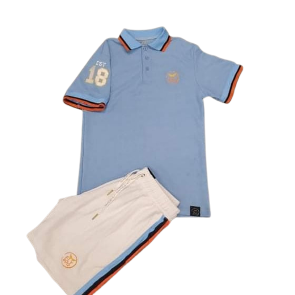 polo short set men's