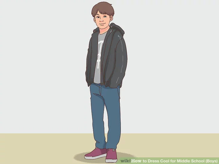 how to dress cool for boys in middle school