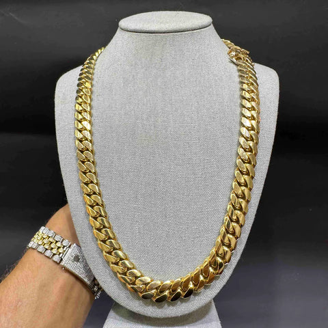 metaltree98 Bust Down Full Iced Bling Clustered Link CHAIN 20 inch 13 mm  CSN 313 G (20) | Amazon.com