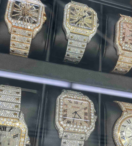 cartier skeleton iced out