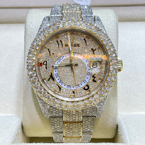 Rolex Bust Down Iced Out 36mm | Rose Gold | Roman Dial | 15 cts VS1💎 – RDP  Miami Beach Jewelry