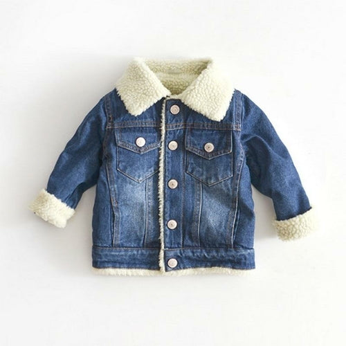 Cashmere Thicken Jeans Coat - EqualBaby
