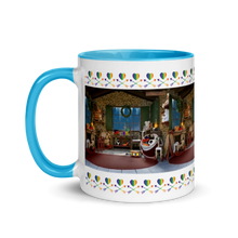Load image into Gallery viewer, Live Learn Grow To Teach  Cozy Rainbow Cabin Mug with Color Inside
