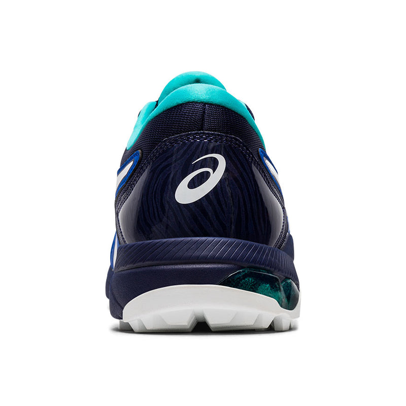 Men's Gel-Course-Glide - Royal/White/Teal - Back view of shoe