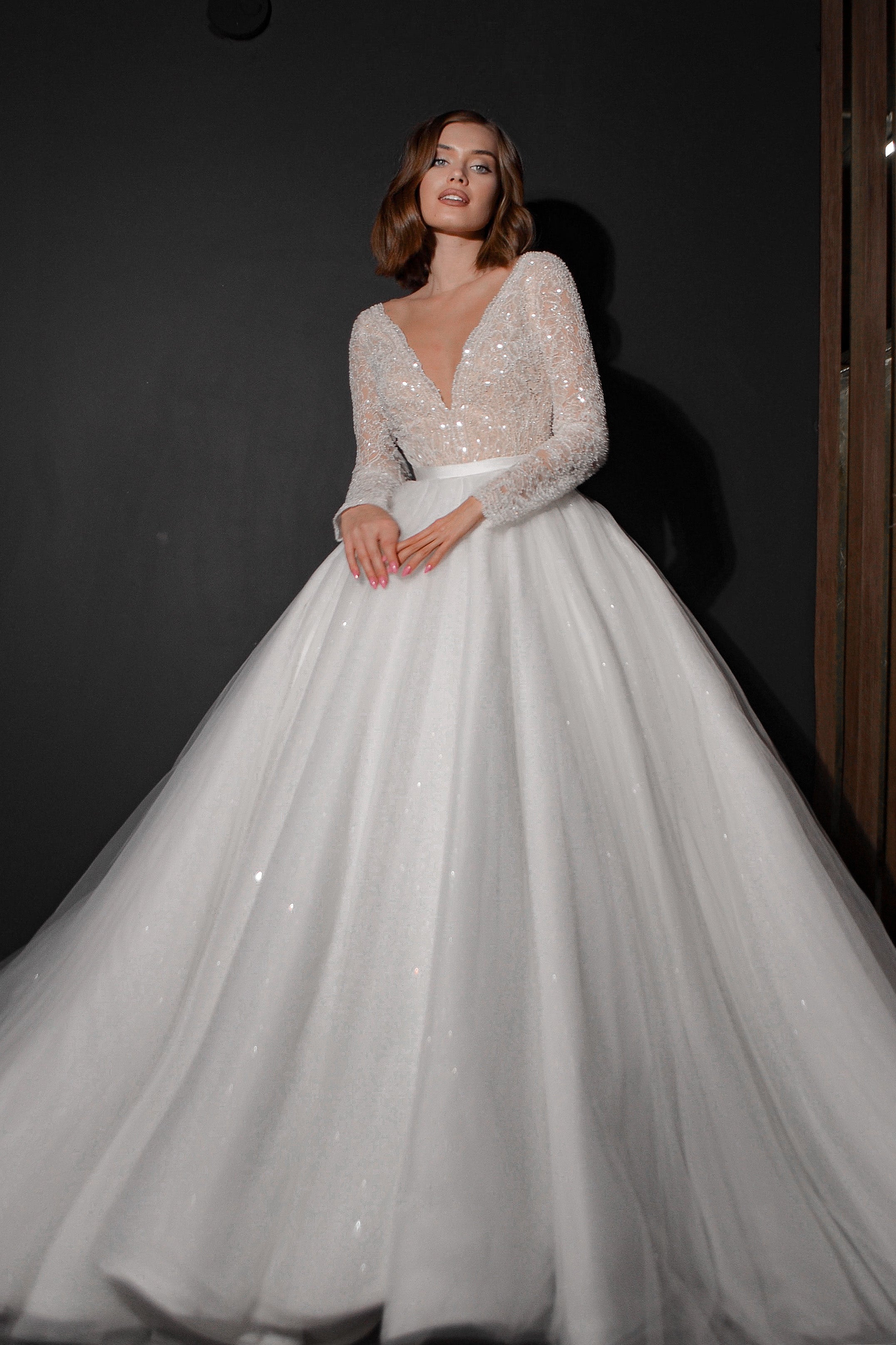 ball gown wedding dresses with sleeves