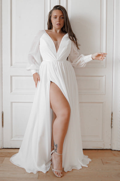 Crepe Wedding Dresses & Gowns | Beautiful Styles | Olivia Bottega – Olivia  Bottega