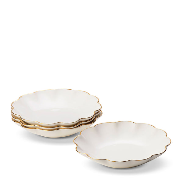 AERIN Scalloped Appetizer Plates Set Of 4