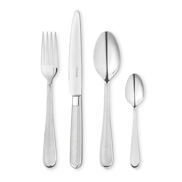 CHRISTOFLE Concorde 24 Pieces Stainless Steel Flatware Set