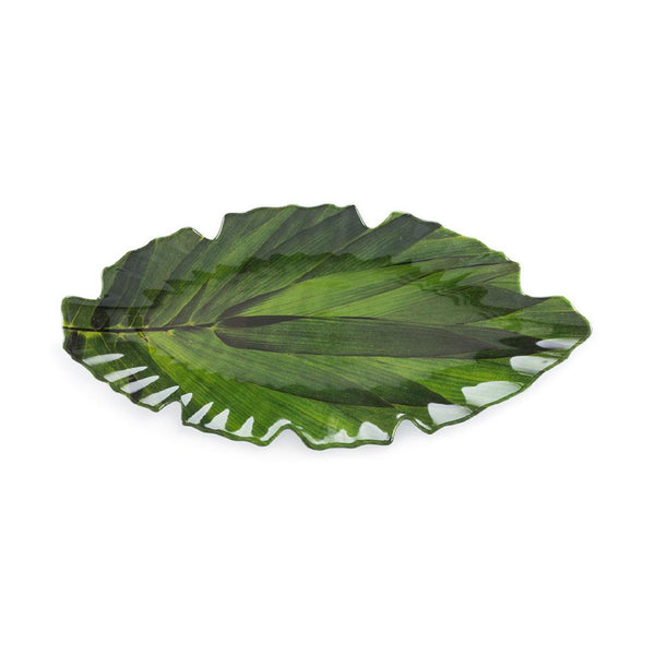 Q SQUARED Zen Melamine Large Leaf Platter Set Of 4