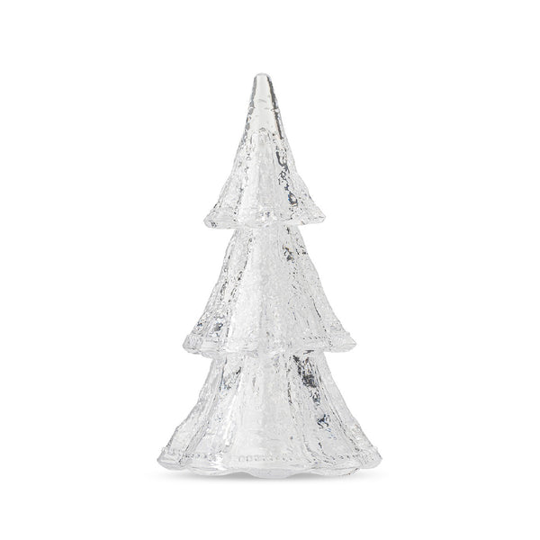 JULISKA Berry and Thread 10.5 inches 3 pieces Stacking Glass Tree In Clear With Snow