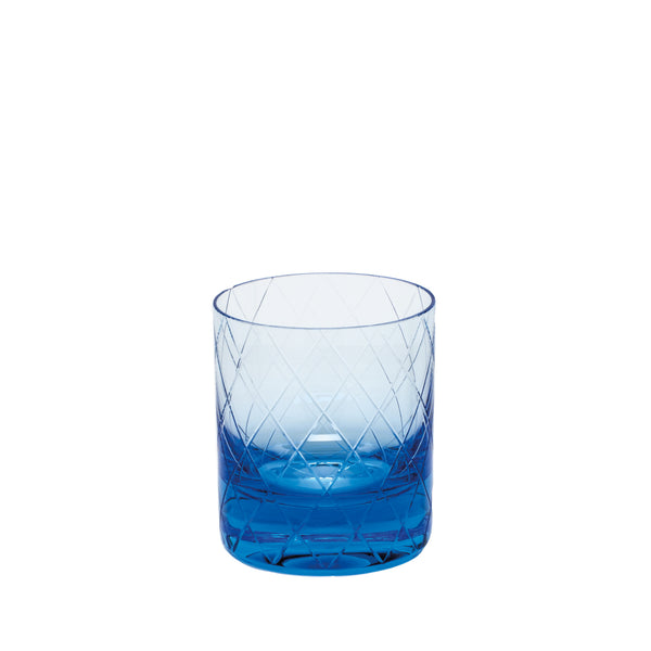 Moser Bonbon Double Old Fashioned Glass in blue