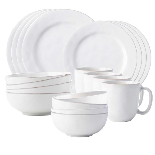 JULISKA Puro Whitewash 20 Pieces Essential Dinnerware Set