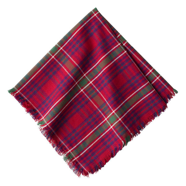 JULISKA Christmas Tartan Red Napkin Set Of 4