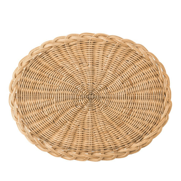 JULISKA Braided Basket Oval Natural Placemat Set Of 4