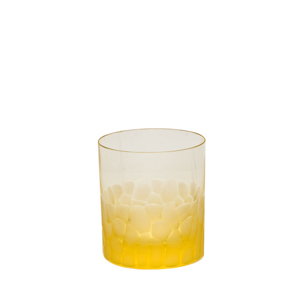 Moser Pebbles Double Old Fashioned Glass in Yellow