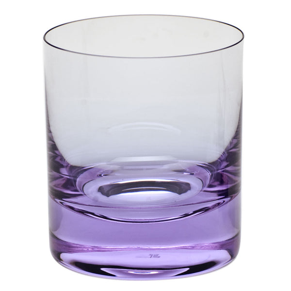 Moser Glass Bar Double Old Fashioned Glass in purple