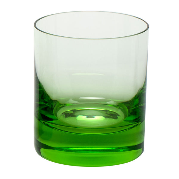 Moser Glass Whisky Double Old Fashioned Glass in green