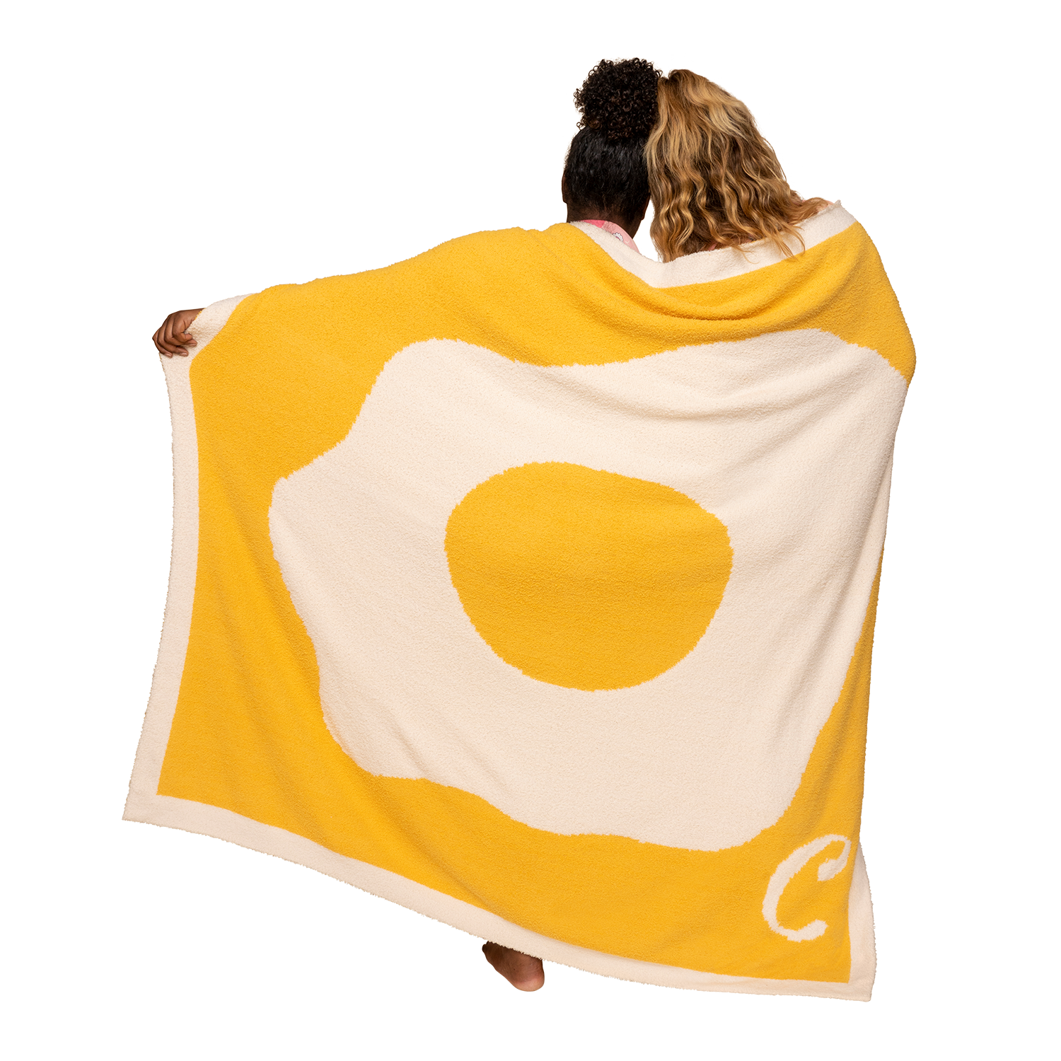 Cool and Funny Sunny Side Up Fried Egg Throw Blanket