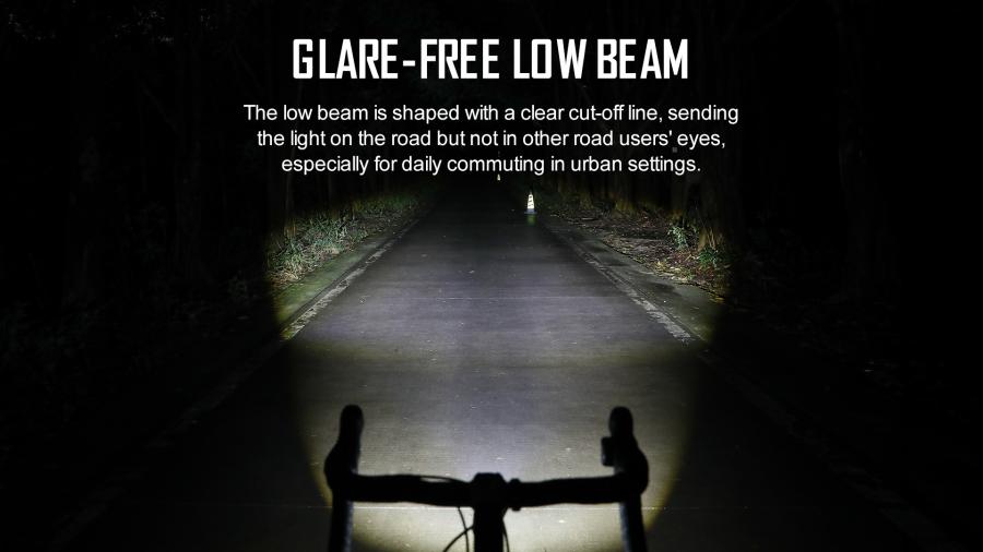 This image features the Evo 1300 bike light for cycling missions
