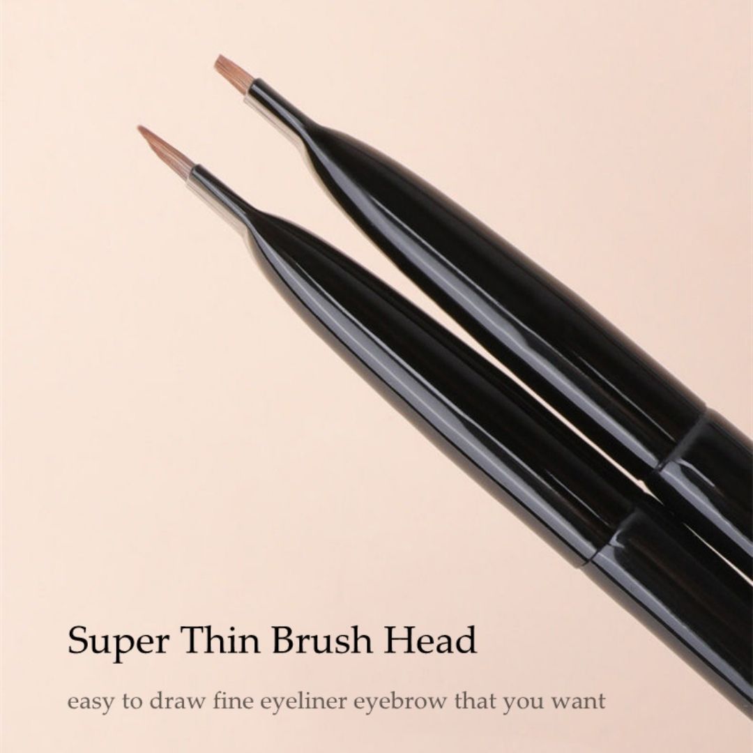 Ultra thin Angled Flat Fine Brush Set - 2 Brushes - Skinbae Co