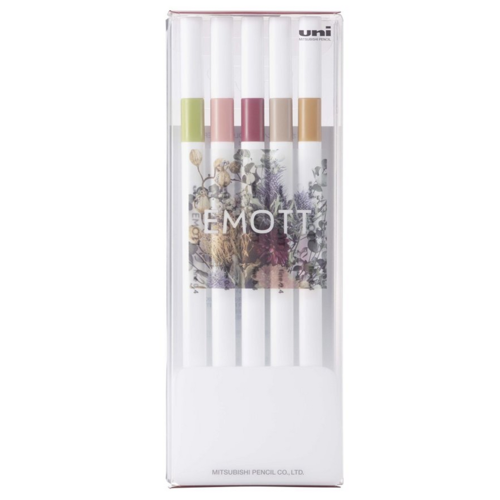 emott Fineliner Pen Set Passion Color, 5-Colors