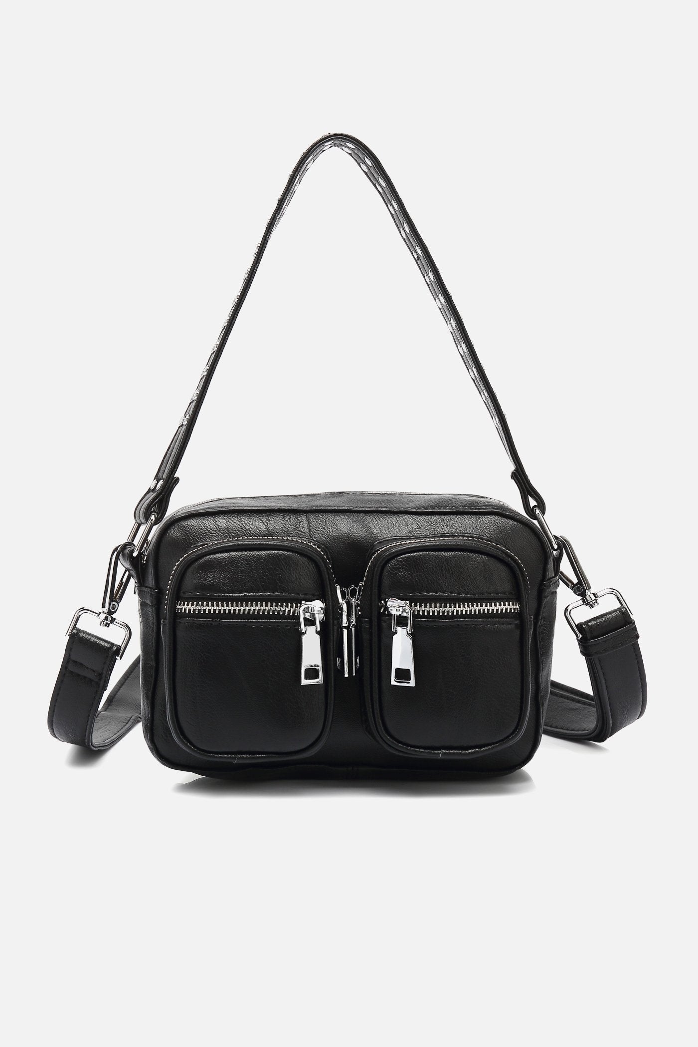 Kendra Bag Black Leather Look Black Leather Look – Noellafashion.com