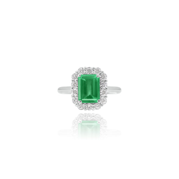 Anello con Smeraldo e Diamanti - I GIOIELLI DELLA CORONA | Tutti i diritti riservati