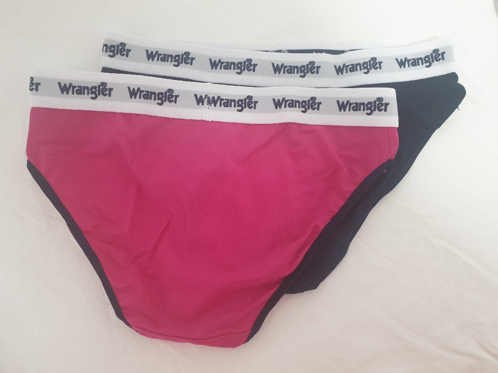 WRANGLER LADIES UNDERWEAR LOGO TWIN PACK NAVY PINK – Eidsvold Rural