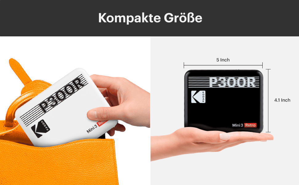 Kodak Mini 3 Retro Portable Instant Photo Printer | 3 x 3 Photo