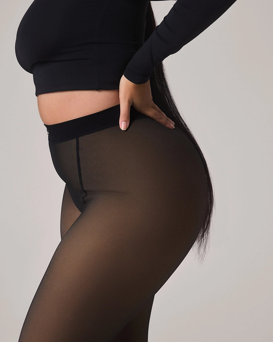 TOAST - FLEECE-LINED TIGHTS - SHEER ILLUSION