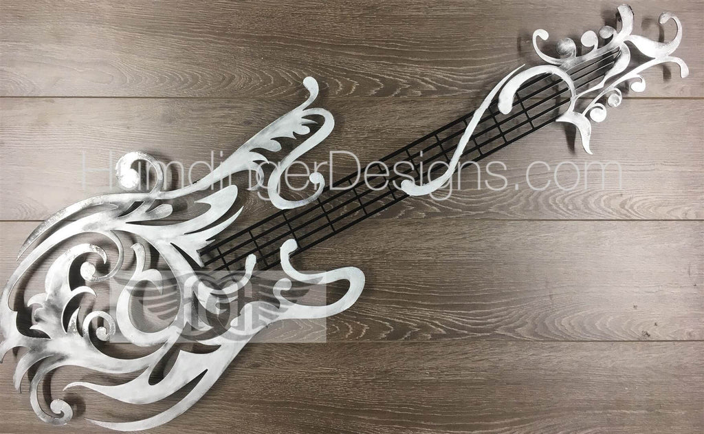 Metal Guitar Decor (Stainless Steel) By Humdinger Designs