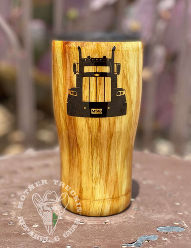 Wood Grain Tumbler – Pearl Poppin' with Keri