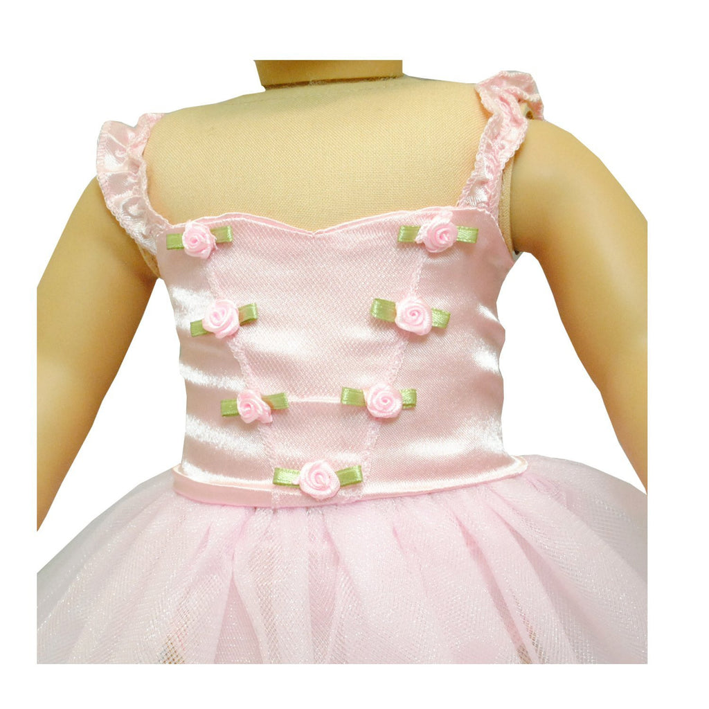 Doll Clothes Fits American Girl 18 Inch Outfit Ballerina Ballet Dress Pink Butterfly Closet 