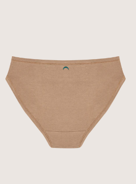 Huha TENCEL™ High Rise Thong with Smartcel Sensitive in Tan Colour