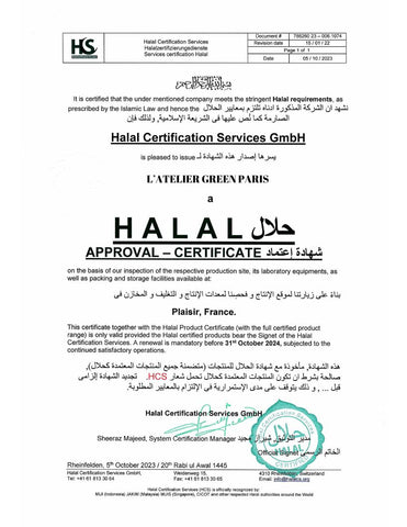 Certificat de vernis à ongles halal et wudu friendly