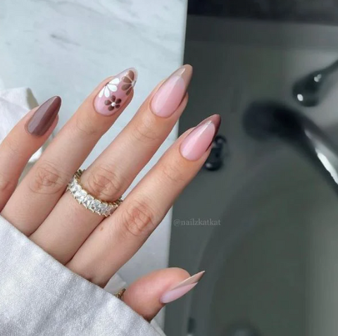 nude french manicure picture