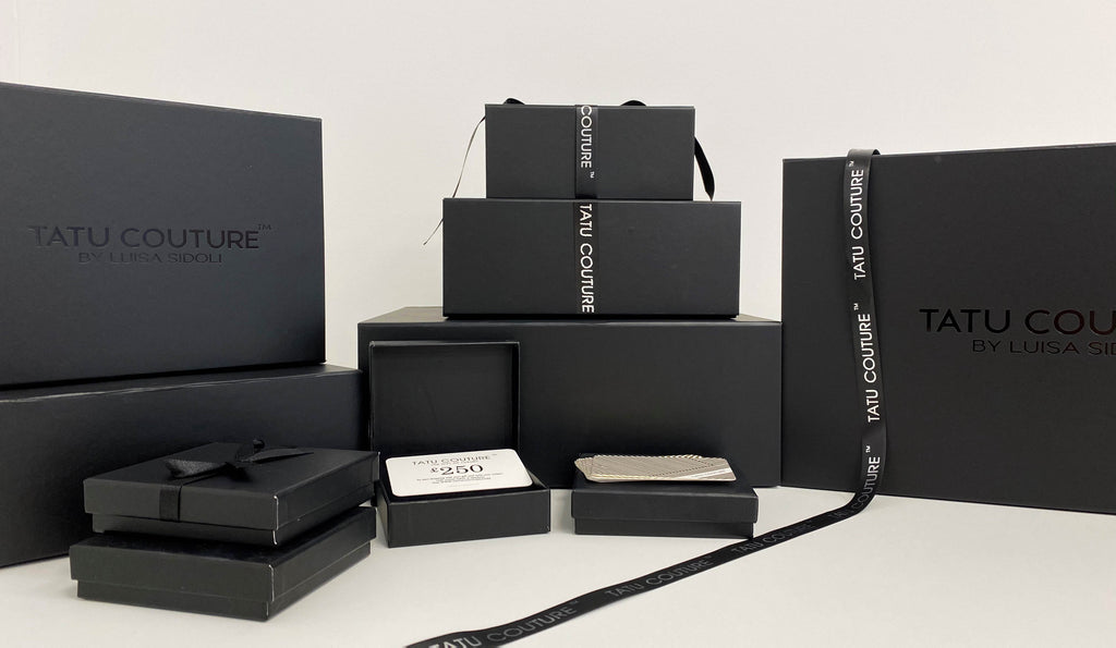 Luxury gift packaging by Tatu Couture