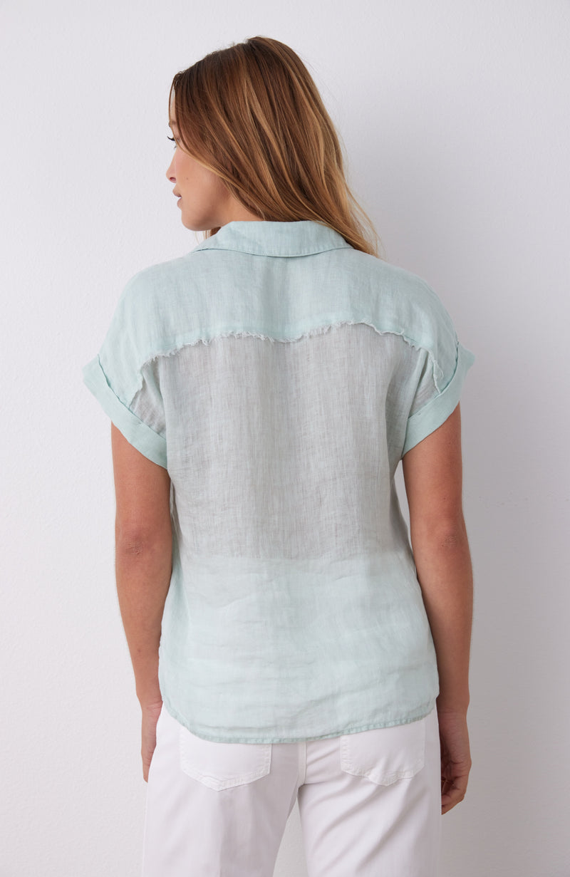 Linen Two Pocket Short Sleeve Shirt – BellaJames Women's Boutique