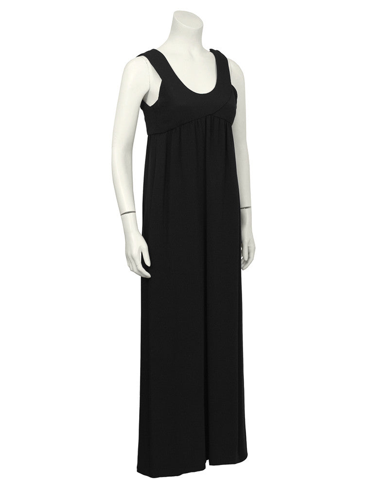 Black Simple Gown – Vintage Couture