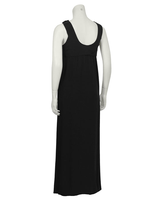 Black Simple Gown – Vintage Couture