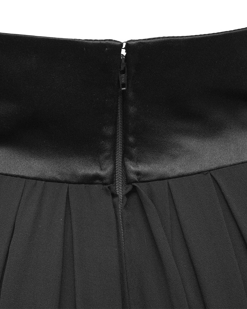 Black Chiffon Skirt – Vintage Couture