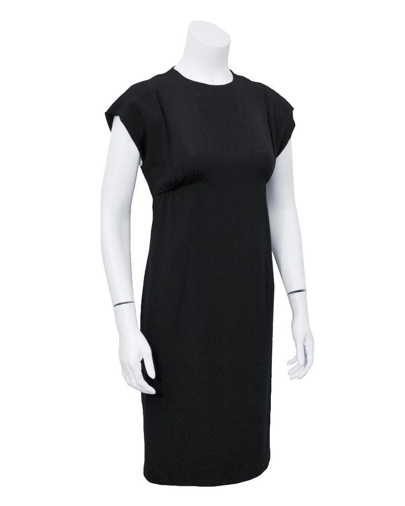 Black Silk Cocktail Dress – Vintage Couture