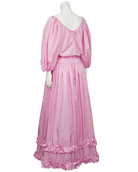 Pink Taffeta Evening Ensemble – Vintage Couture