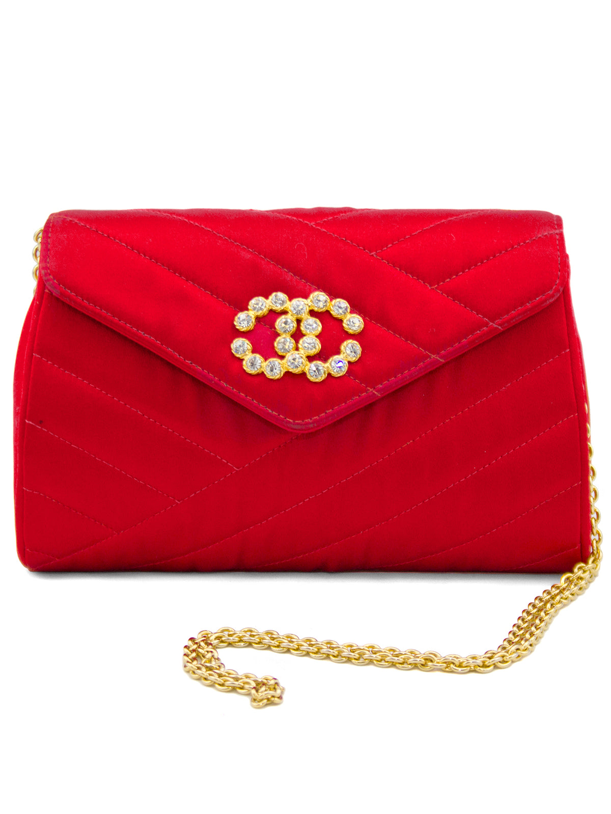 Red Satin Evening Bag – Vintage Couture