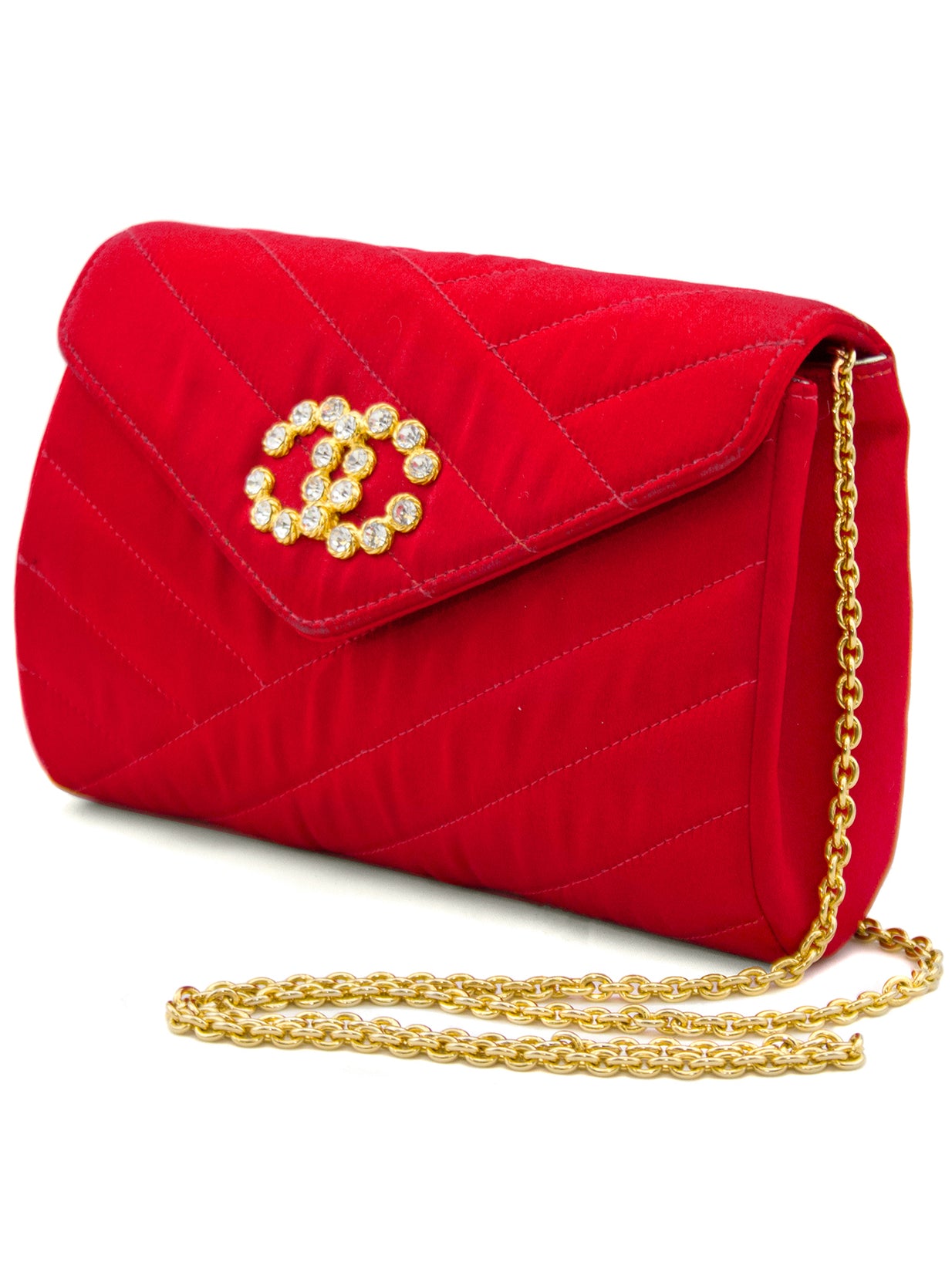 Red Satin Evening Bag – Vintage Couture