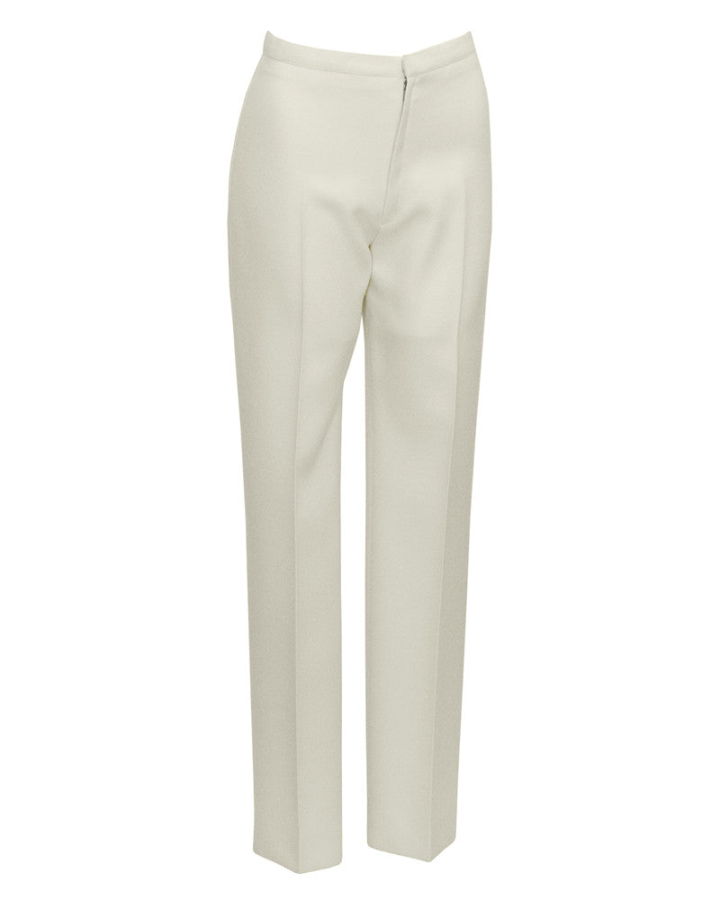 Cream Gabardine Pantsuit – Vintage Couture