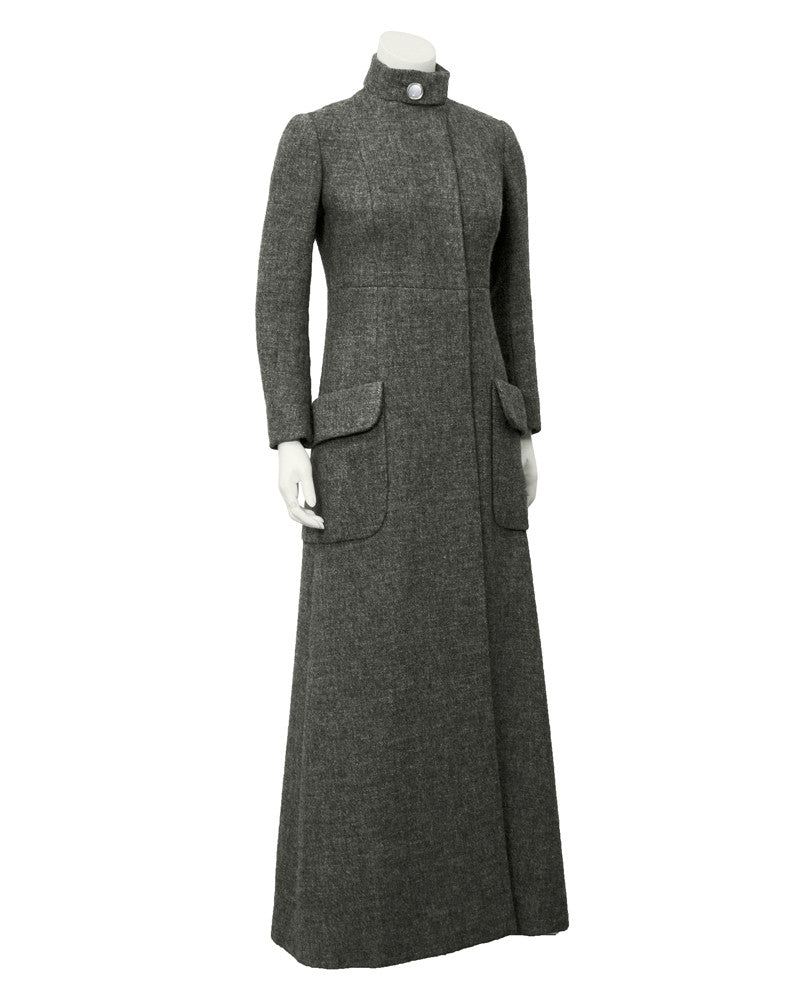 Grey Wool Long coat – Vintage Couture